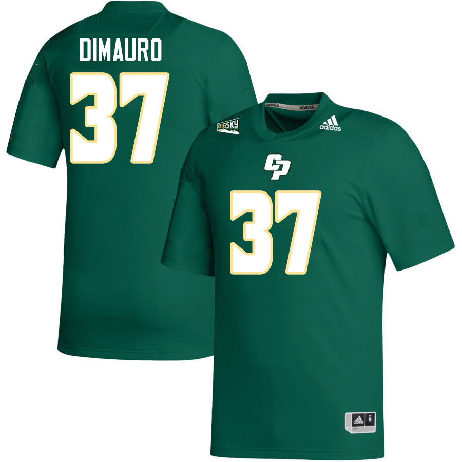 Cal Poly Mustangs #37 Gianluca Dimauro College Football Jerseys,Uniforms Stitched-Green